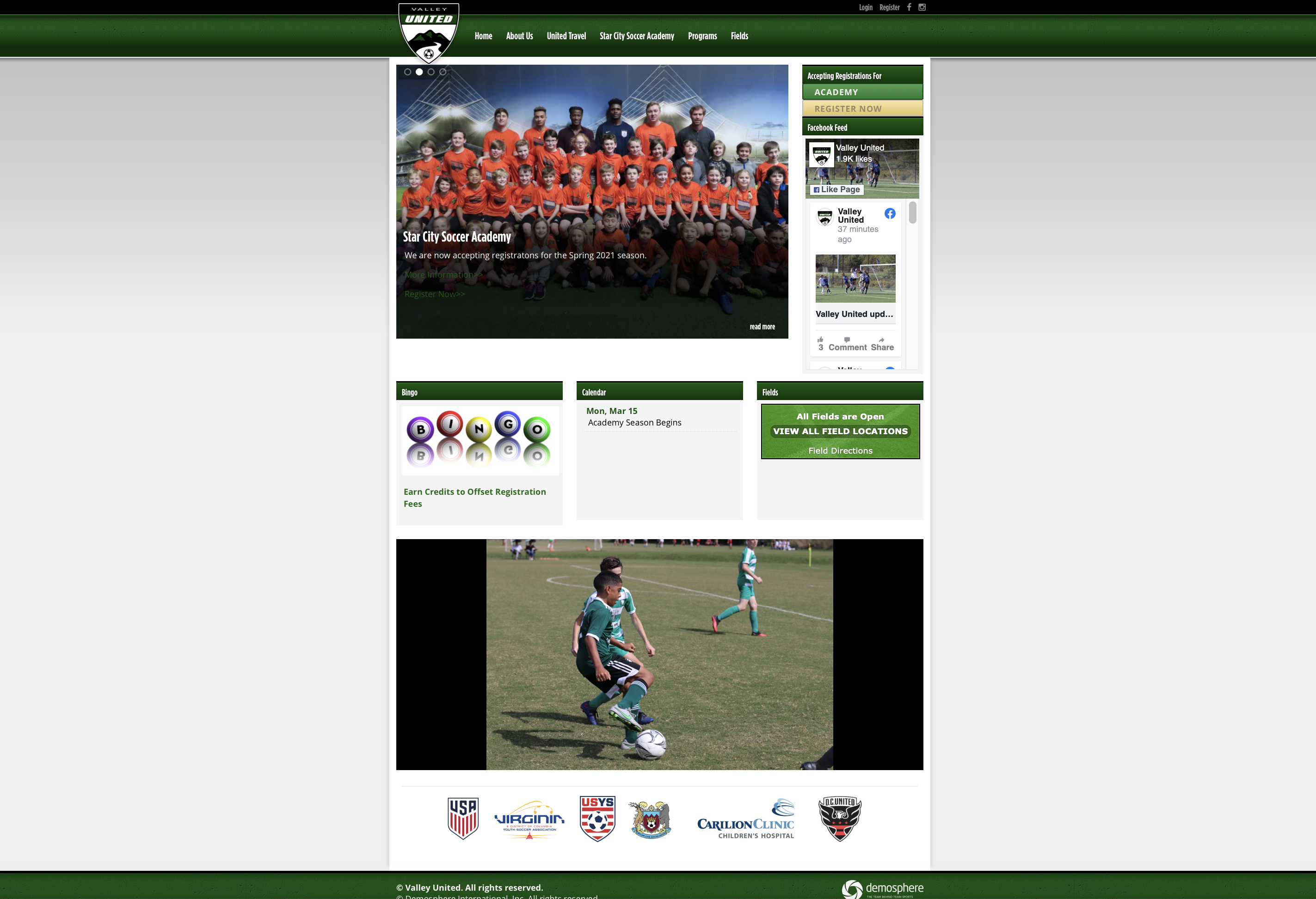 Valley United's New Website